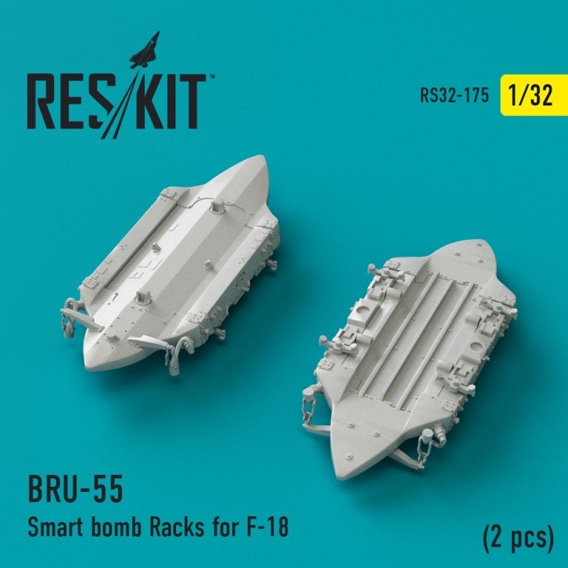 RESKIT RS32-0175 BRU-55 Supports de bombes intelligents pour F-18 (2 pièces) 1/32