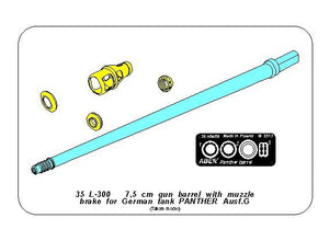 Aber 35L-300 Lufa z hamulcem wylotowym do Pantery G dla modeli Takom 1/35 – imagen 5