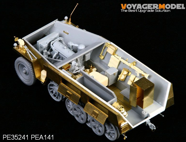 Voyager Model PEA141 WWII German Sd.Kfz.250 NEU Stowage Bins &amp;amp; Fenders (For DRAGON Kit) 1/35 – Bild 2