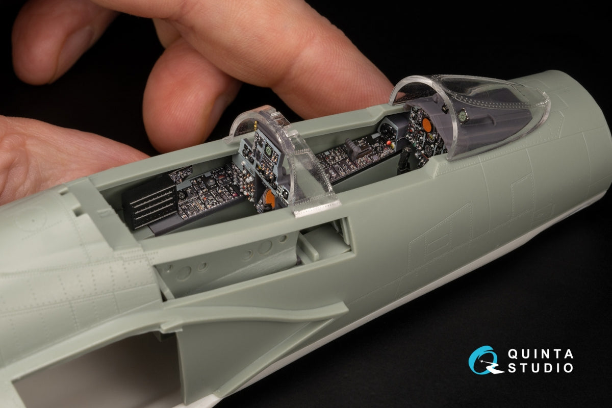 Quinta Studio QDS+48489 F-4J Phantom II 3D-Printed &amp;amp; coloured Interior on decal paper (Academy) (Small version) (with 3D-printed resin parts) 1/48 – Bild 14