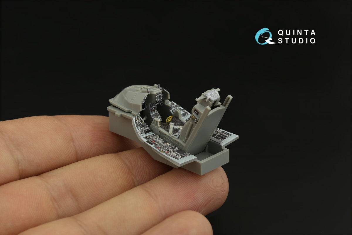 Quinta Studio QD48400 F-16C block 25 3D-Printed &amp;amp; coloured Interior on decal paper (Kinetic 2022 tool) 1/48 – immagine 12
