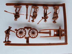 Hat 8344 American War of Independence - American Artillery (4 Cannons and Crew) 1/72