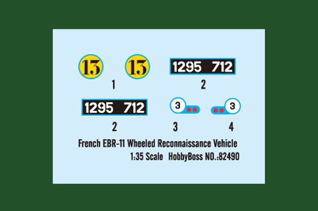Hobby Boss 82490 French EBR-11 Wheeled Reconnaissance Vehicle 1/35 – imagen 4