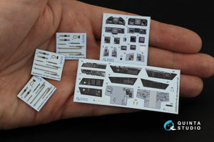 Quinta Studio QD48050 F/A-18F early 3D-Printed &amp;amp; coloured Interior on decal paper (Hasegawa) 1/48 – Bild 3
