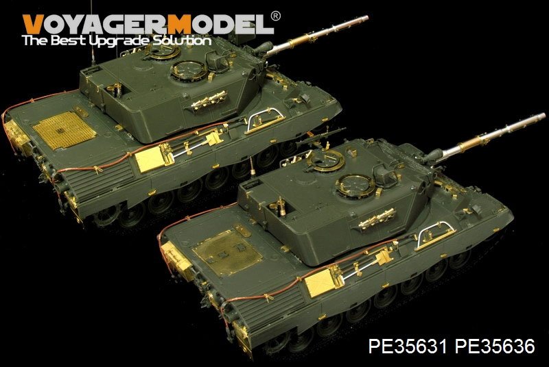 Voyager Model PE35636 Modern German Leopard 1A4 MBT B ver include Gun barrel Gun barrel Include (For MENG TS-007) 1/35 – Bild 4