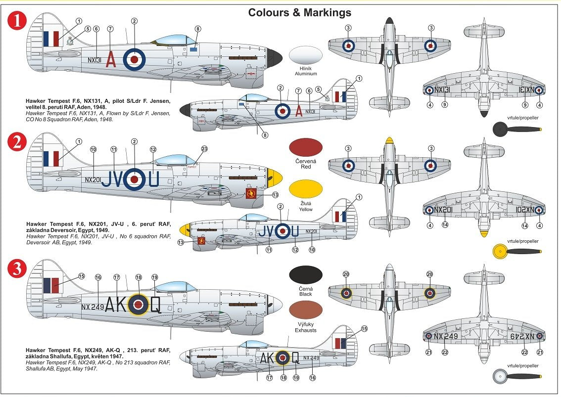 Kovozavody Prostejov KPM0224 Tempest F.6 „Silver wings“ 1/72 – Bild 2