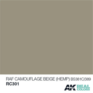 AK Interactive RC301 RAF CAMOUFLAGE BEIGE (HEMP) BS 381C/389 – 10ML – immagine 2