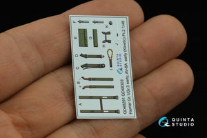 Quinta Studio QD48303 Harrier Gr.1/Gr.3 Early Intérieur imprimé en 3D et coloré sur papier décalcomanie (Kinetic) 1/48 – image 4