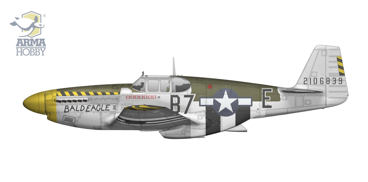 Arma Hobby 70069 P-51 B Mustang Deluxe Set 1/72 – immagine 10