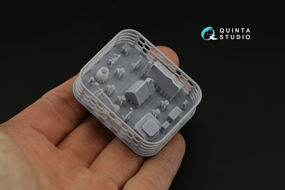 Quinta Studio QD+48357 Ka-27PL Military version 3D-Printed &amp;amp; coloured Interior on decal paper (Hobby Boss) (with 3D-printed resin parts) 1/48 – immagine 6