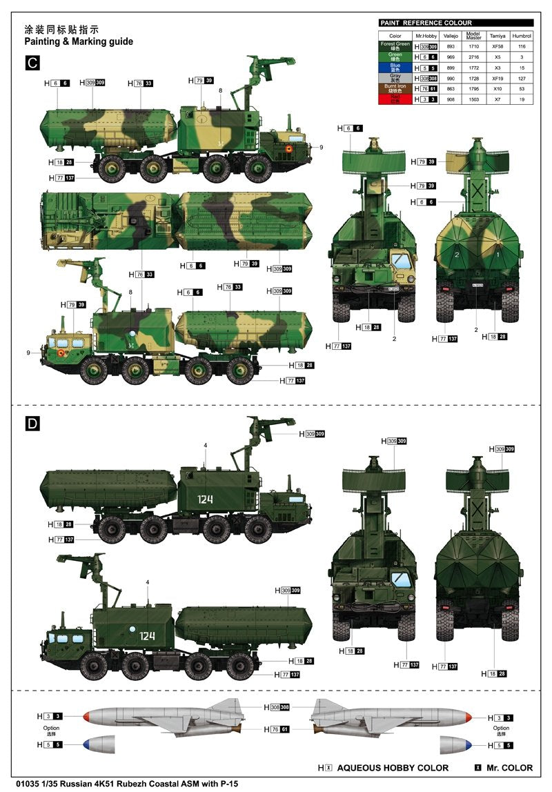 Trumpeter 01035 4K51 Rubezh Coastal 1/35 – immagine 4