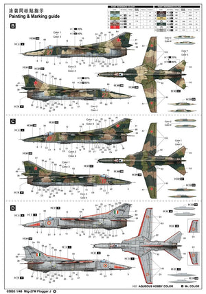 Trumpeter 05803 Mig-27M Flogger J 1/48 – immagine 17