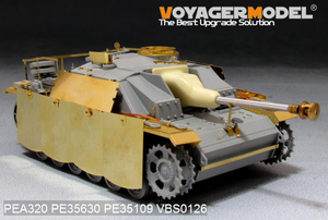 Voyager Model PEA320 WWII German StuG.III Ausf.G Final version Pivot-Mounting Swinging Type Hull Side Armour Skirts (For DRAGON) 1/35 – Bild 5