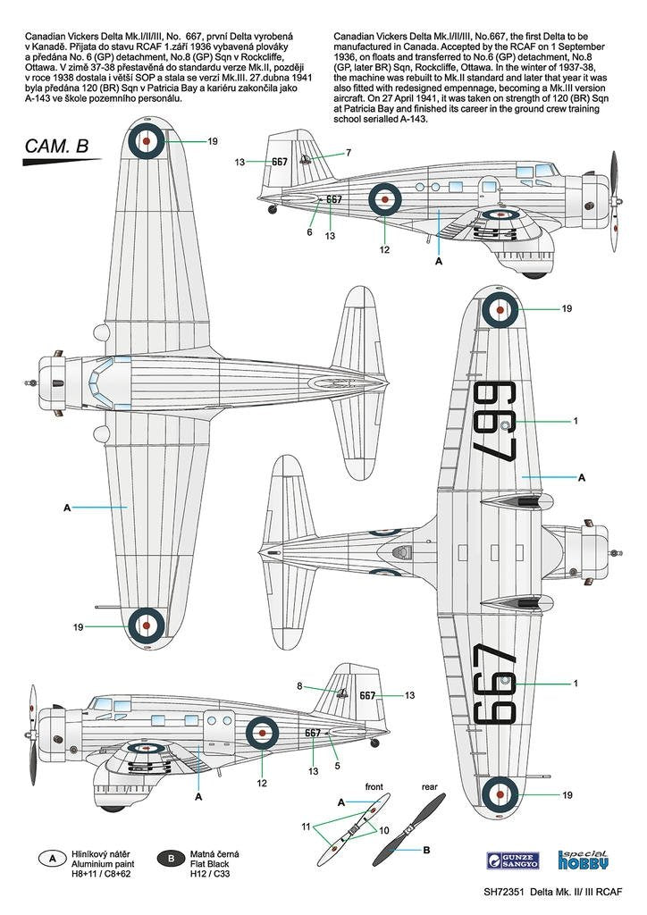 Special Hobby 72351 Delta Mk. II/ III RCAF 1/72 – zdjęcie 2