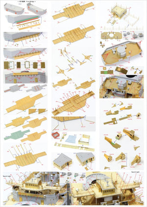 Pontos 23008F1 IJN MIKASA 1905 Detail Up Set 1/200 – immagine 20