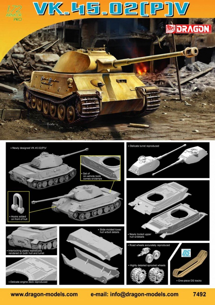 Dragon 7492 VK.45.02(P)V 1/72 – Bild 2