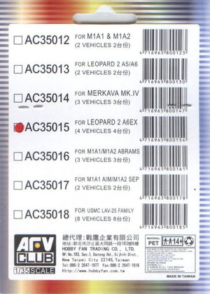 AFV Club AC35015 Sticker for simulating Anti reflection coating lens For Leopard 2 A6EX 1/35 – Bild 2