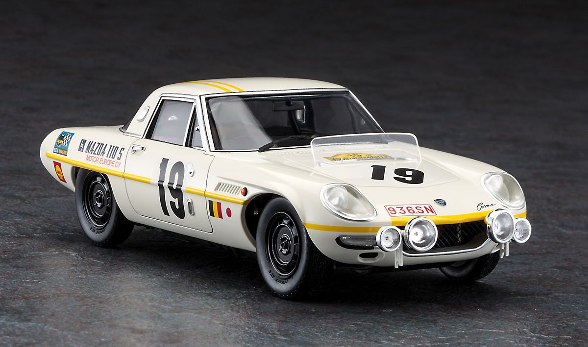 Hasegawa CH50 Collectors&amp;#39; Hi-Grade Series Mazda Cosmo Sport 1968 Marathon de la Route Super Detail 1/24 – zdjęcie 5