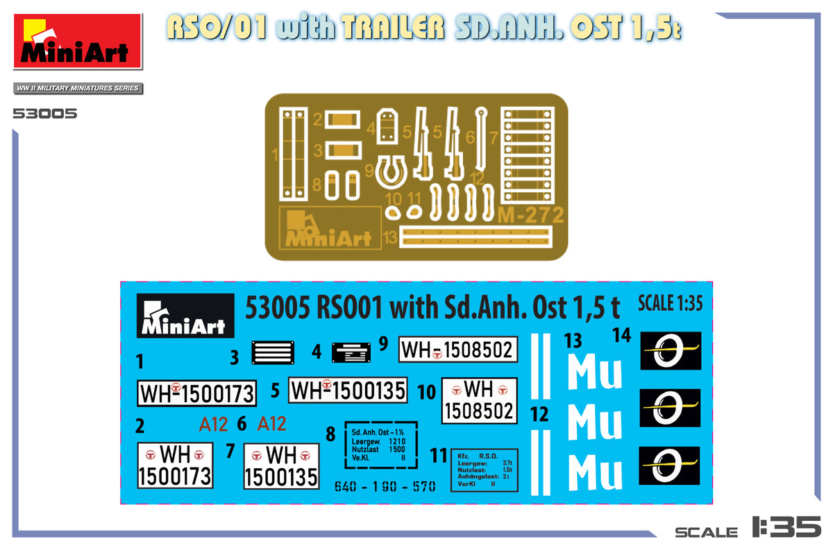 MiniArt 53005 RSO/01 with TRAILER SD.ANH. OST 1,5t 1/35 – Bild 19