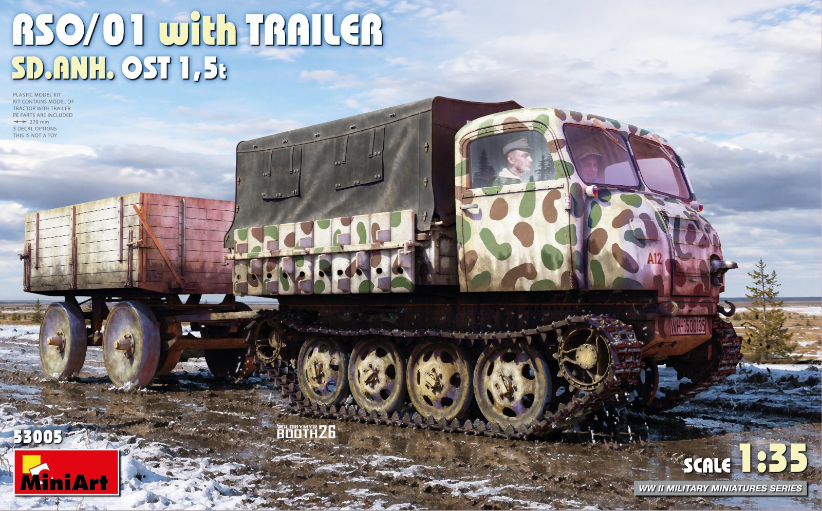 MiniArt 53005 RSO/01 with TRAILER SD.ANH. OST 1,5t 1/35