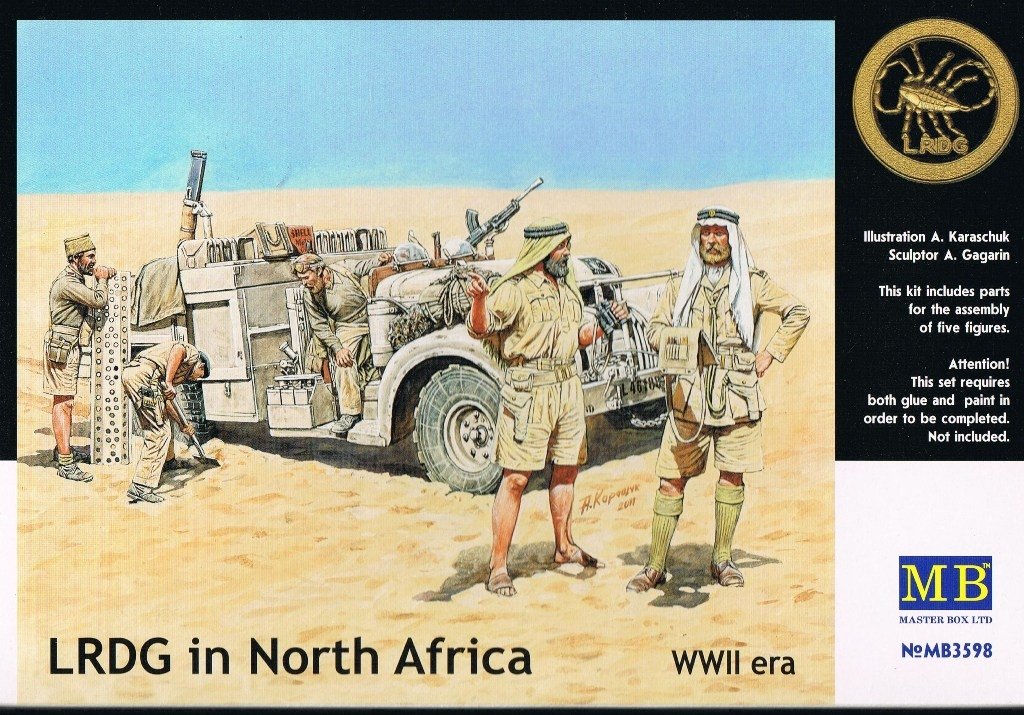 Master Box 3598 WW II era LRDG in North Africa 1/35