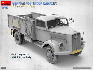 MiniArt 53061 GERMAN 4X4 TROOP CARRIER 3.6-6700A RN-TYPE 1/35 – immagine 2
