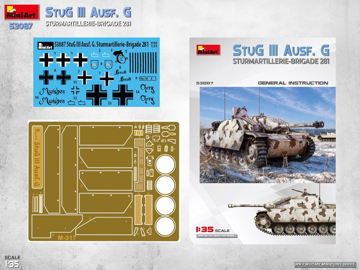 MiniArt 53087 StuG III Ausf. G. Sturmartillerie-Brigade 281 1/35 – immagine 6