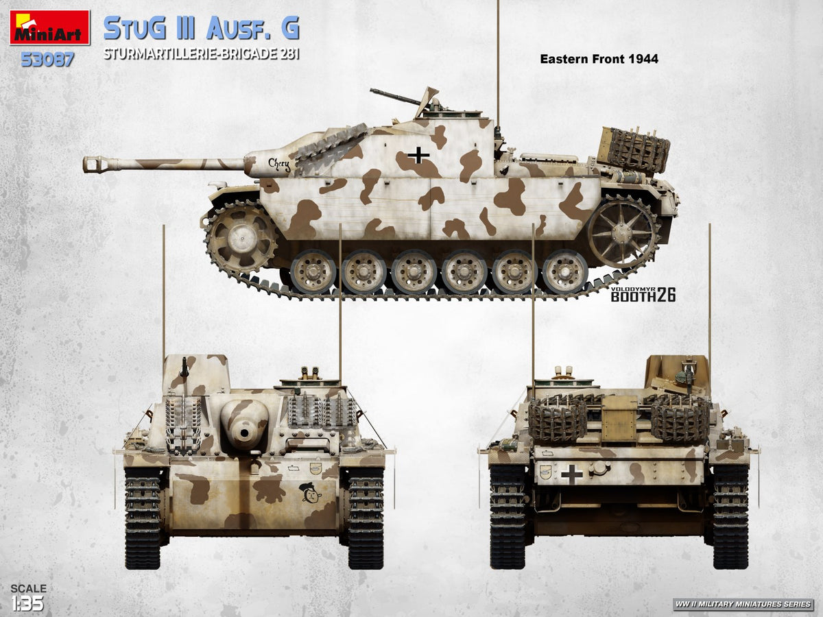 MiniArt 53087 StuG III Ausf. G. Sturmartillerie-Brigade 281 1/35 – immagine 2