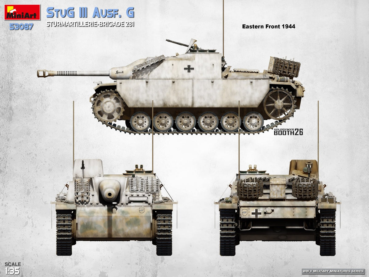 MiniArt 53087 StuG III Ausf. G. Sturmartillerie-Brigade 281 1/35 – immagine 4