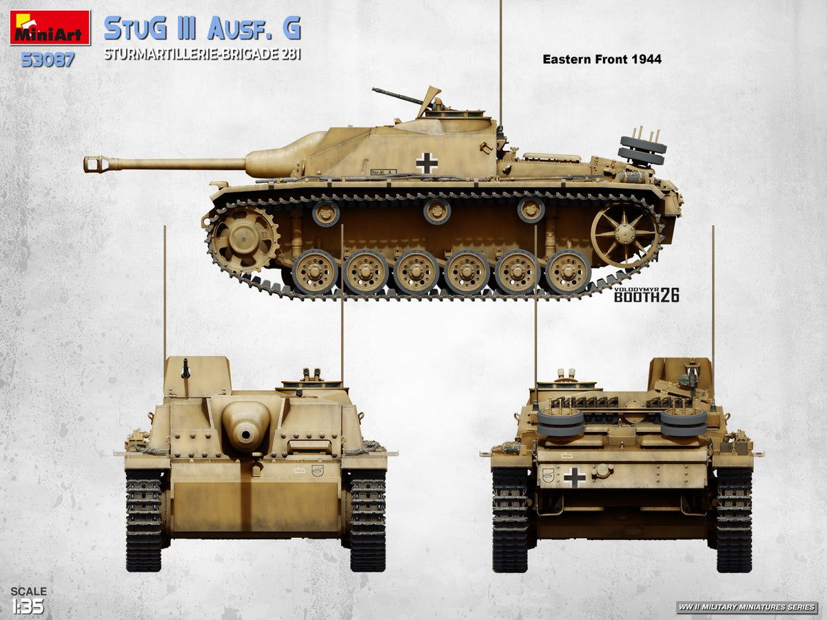 MiniArt 53087 StuG III Ausf. G. Sturmartillerie-Brigade 281 1/35 – immagine 5