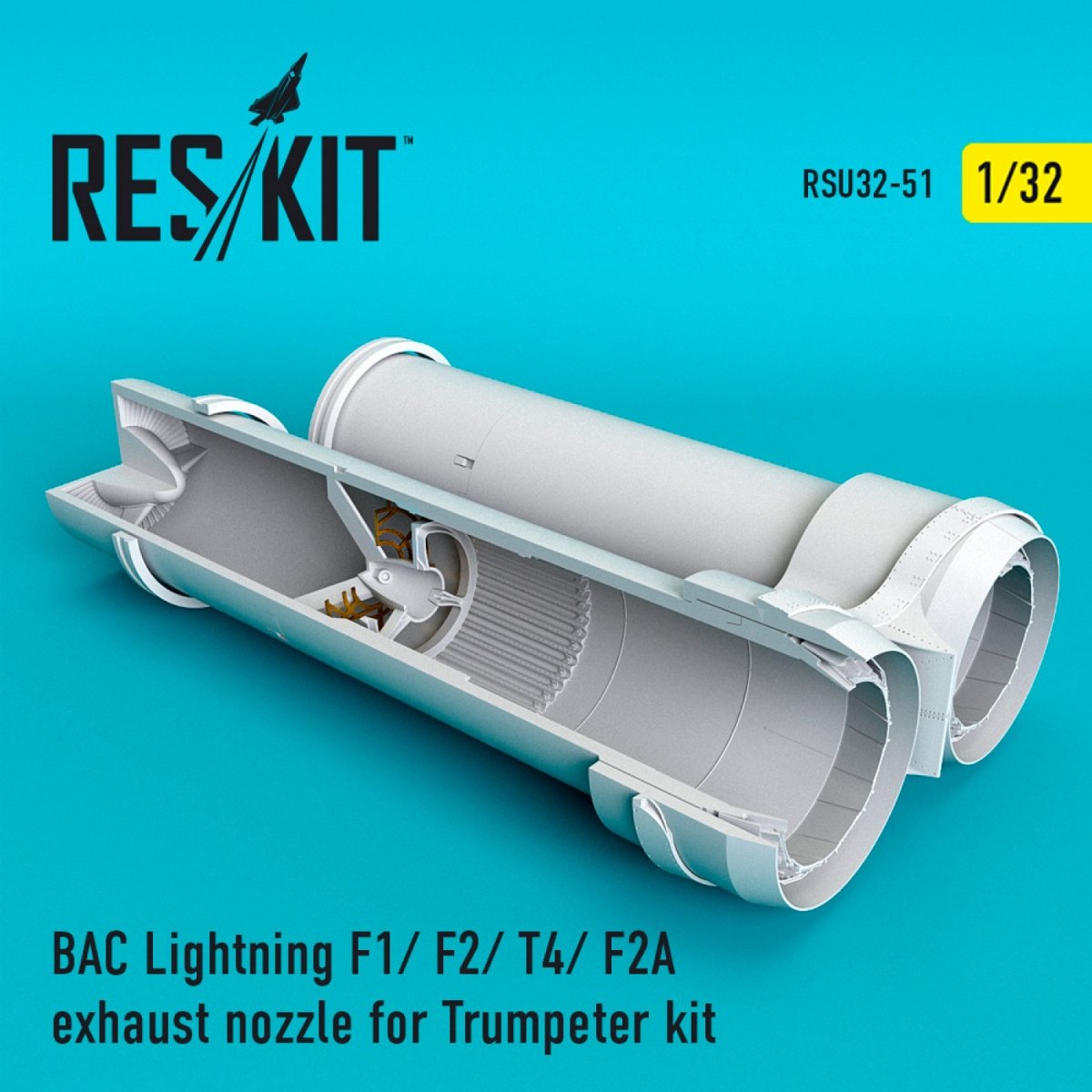 TUYAUX D&amp;#39;ÉCHAPPEMENT RESKIT RSU32-0051 BAC LIGHTNING F1/ F2/ T4/ F2A POUR MAILLEUR TRUMPETER 1/32