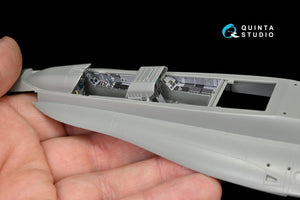 Quinta Studio QD48145 F/A-18B 3D-Printed &amp;amp; coloured Interior on decal paper (for Kinetic kit) 1/48 – immagine 6