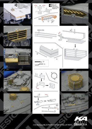 MK1 Design MM-35004 MERKAVA MK.IV DETAIL-UP ETCHD PARTS – BASIC 1/35 – immagine 2