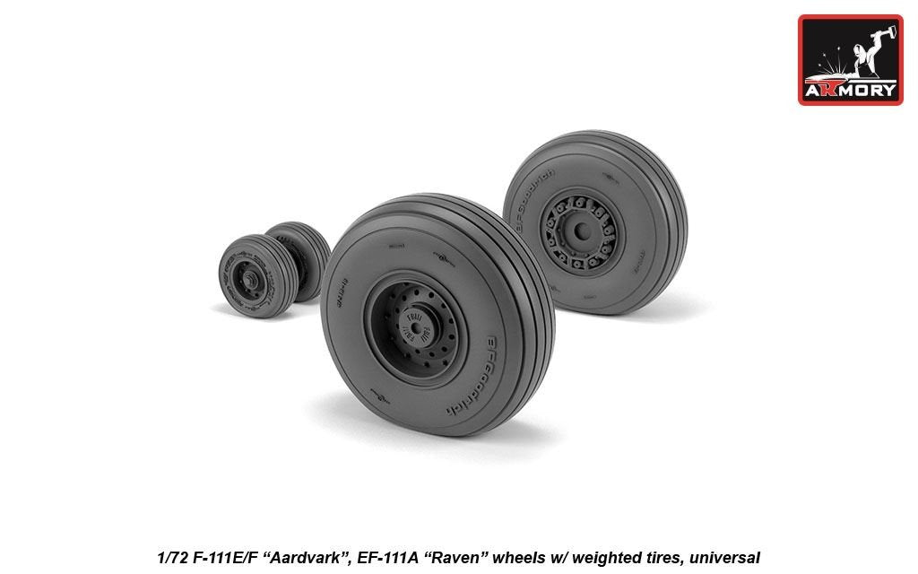 Armory Models AW72338 F-111E/F Aardvark / EF-111A Raven wheels w/ weighted tires 1/72 – zdjęcie 4