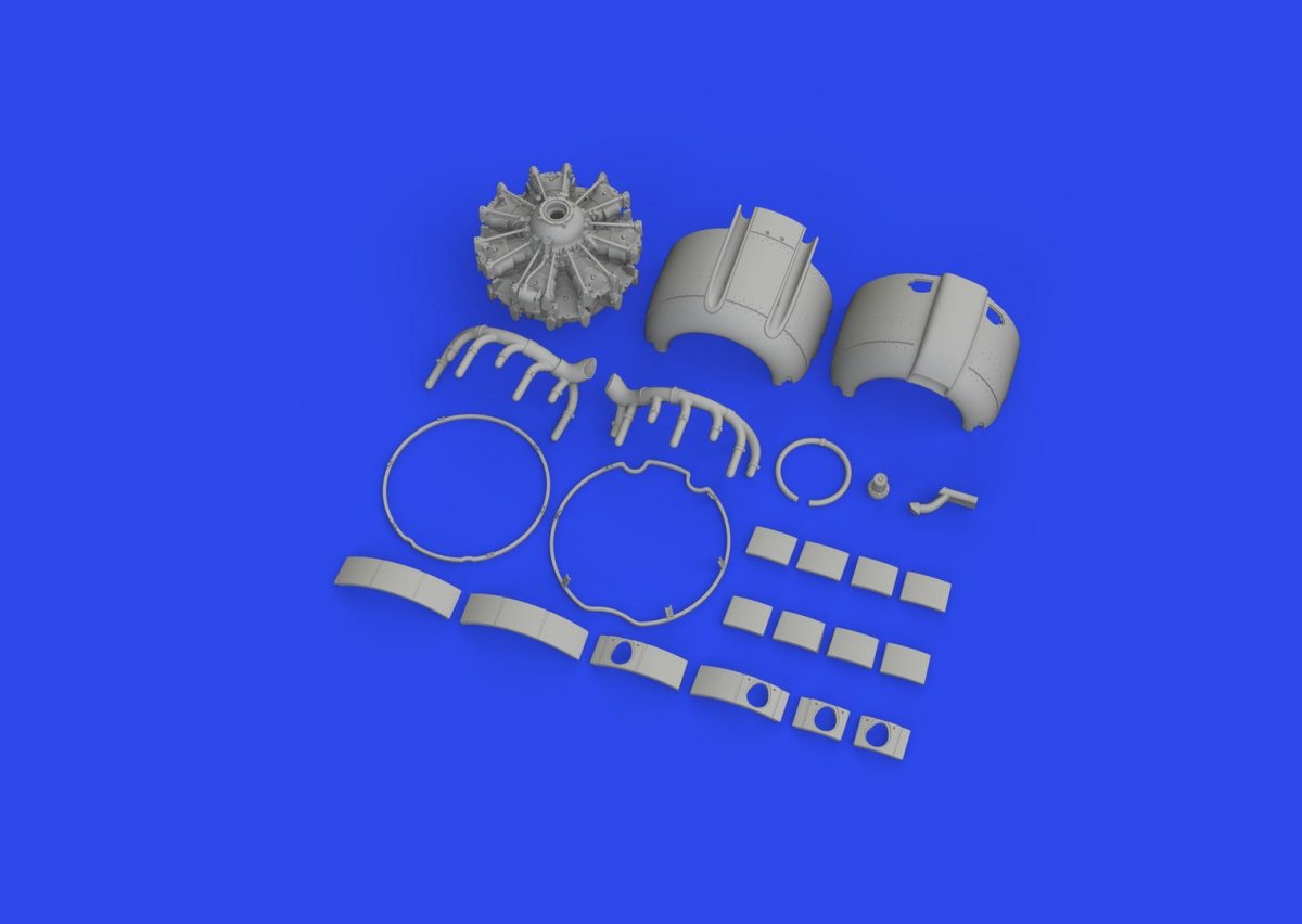 Moteur Rufe A6M2-N complet Eduard 648852 - Maquette Eduard 1/48 – image 3