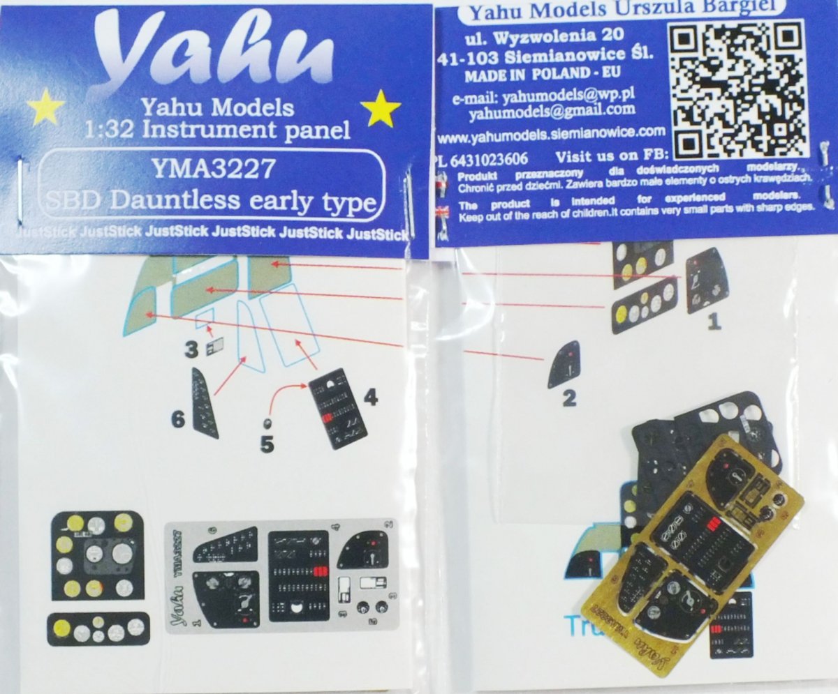 Yahu YMA3227 Dauntless type ancien SBD-1/4 (Trumpeter) 1/32