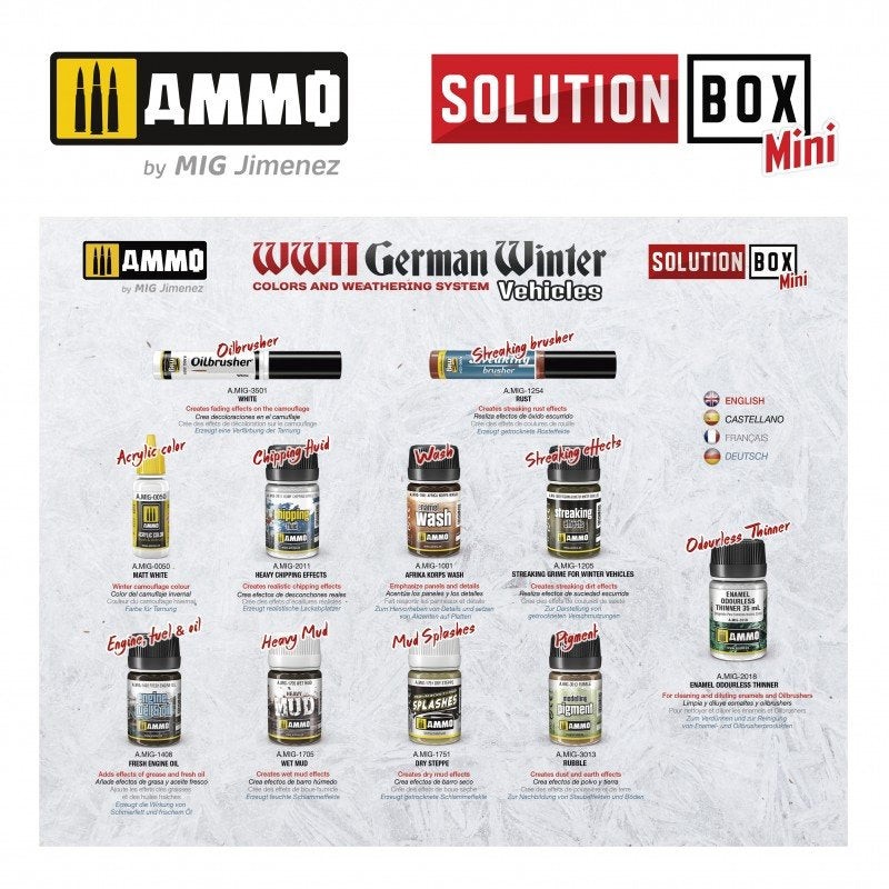 AMMO of Mig Jimenez 6601 How to paint WWII German winter vehicles (Solution book) Multilingual – Bild 9