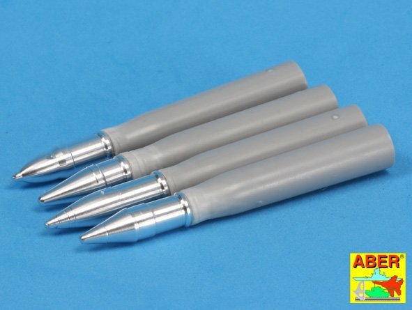 Aber 16073 Panzer IV various 7,5 cm ammo projectiles x 12 pcs. 1/16 – immagine 3