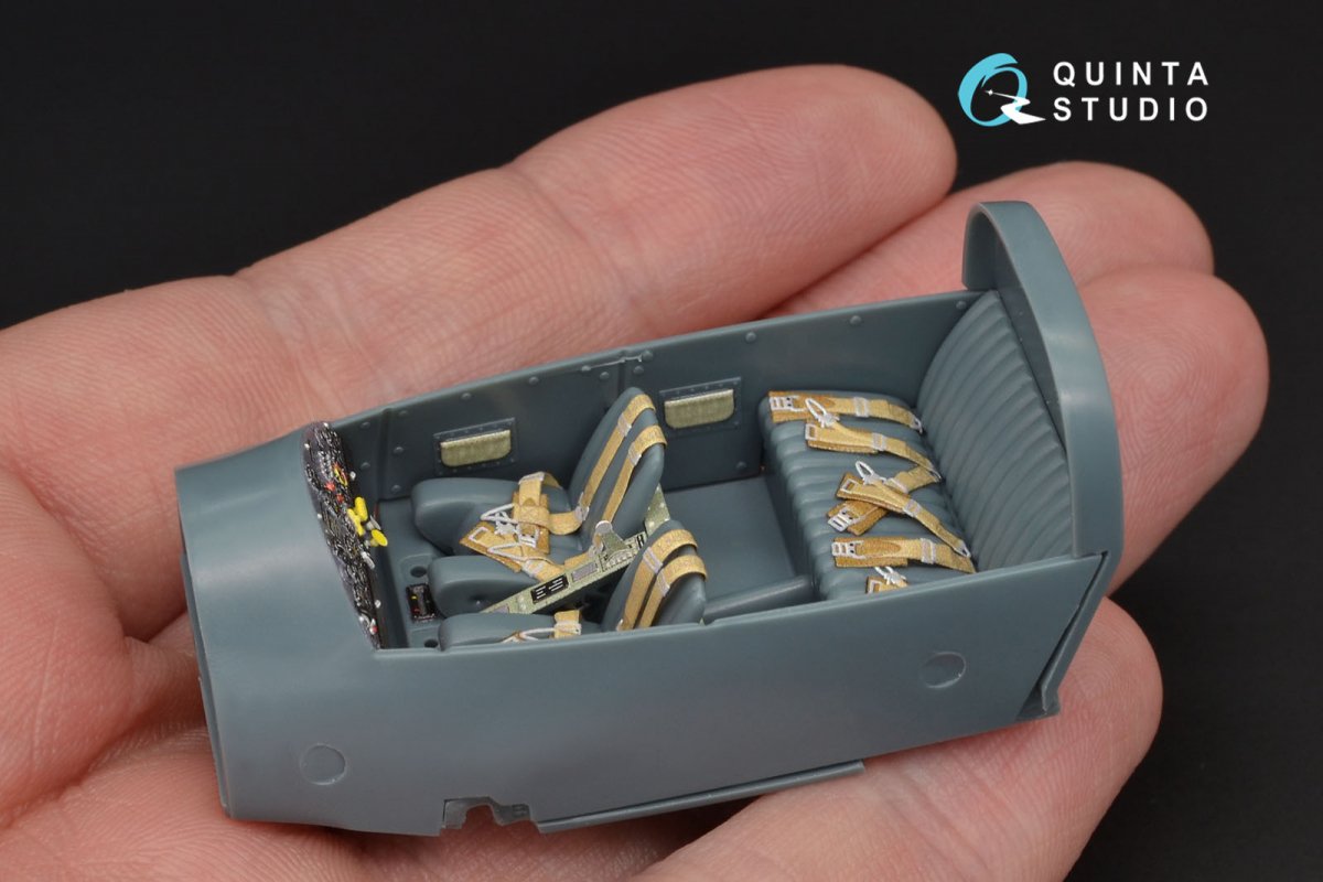 Quinta Studio QD48125 Bf108 3D-Printed &amp;amp; coloured Interior on decal paper (Eduard) 1/48 – Bild 7
