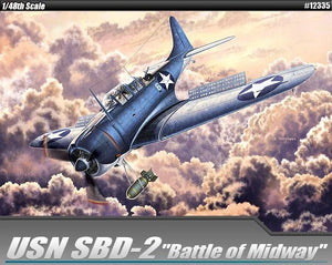 Academy 12335 SBD-2 Dauntless Dive Bomber &amp;#39;Battle of Midway&amp;#39; 1/48