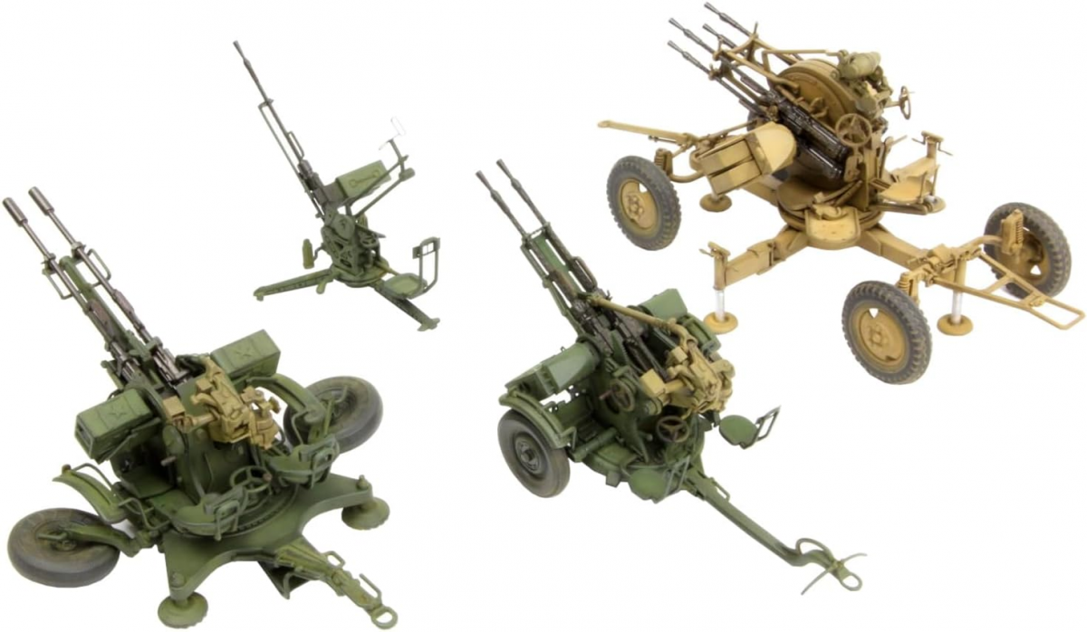 Meng Model SPS-026 Russian Light AA Gun Set ZU-23-2, ZPU-1, ZPU-2, ZPU-4 4-in-1 1/35 – image 2