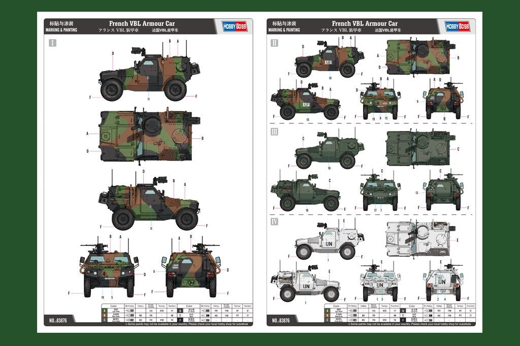 Hobby Boss 83876 French VBL Armour Car – immagine 3
