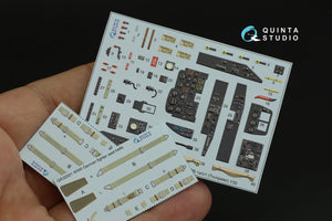 Quinta Studio QD32070 Me 262B1a/U-1 3D-Printed &amp;amp; coloured Interior on decal paper (Trumpeter) 1/32 – immagine 11