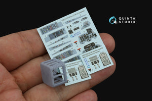 Quinta Studio QD+72178 Su-27UB 3D-Printed &amp;amp; coloured Interior on decal paper (Trumpeter) (with 3D-printed resin part) 1/72 – zdjęcie 3