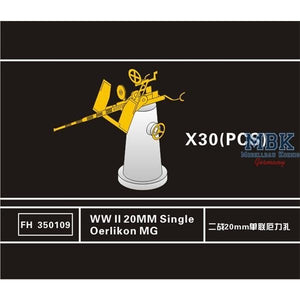 Flyhawk FH350109 WWII 20mm Single Oerlikon Machinegun 1/350 – immagine 2