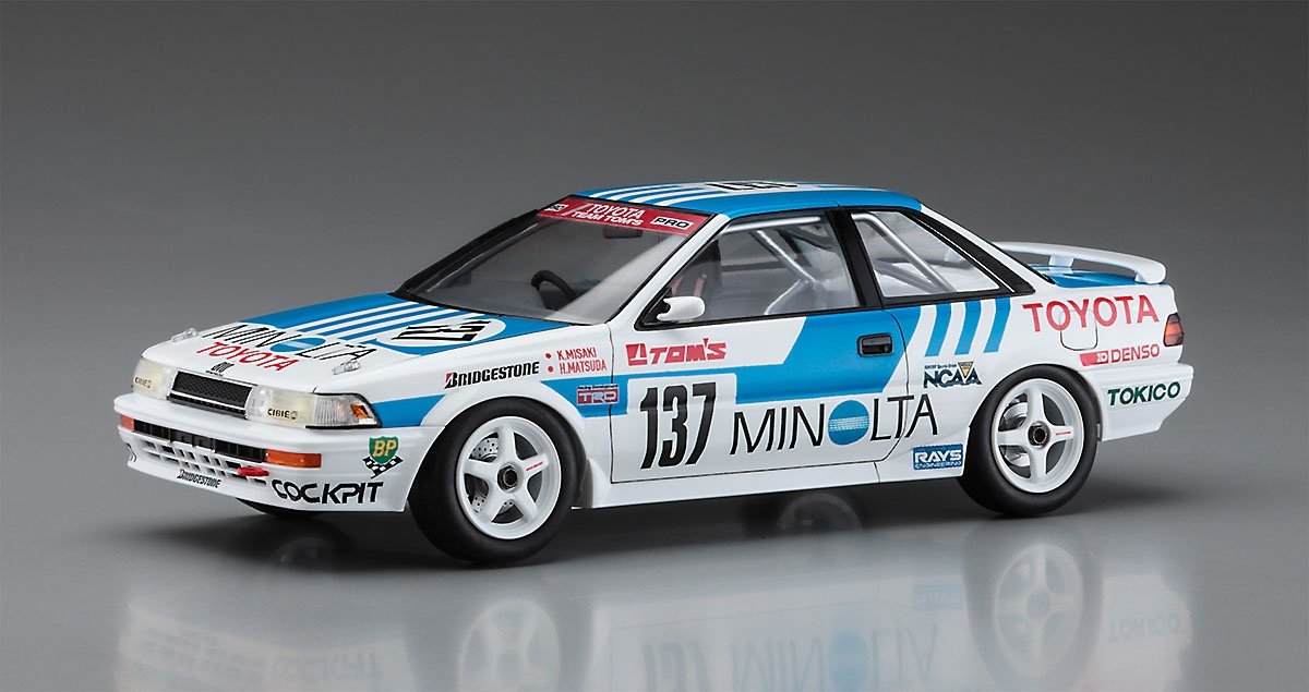 Hasegawa 20515 Minolta Corolla Levin AE92 “1988 JTC” 1/24 – immagine 2