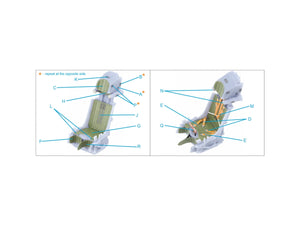 Quinta Studio QR+32041 K-36L (late) ejection seat (for Su-25/Su-25SM aircraft since 2008) (All kits) 1/32 – Bild 8