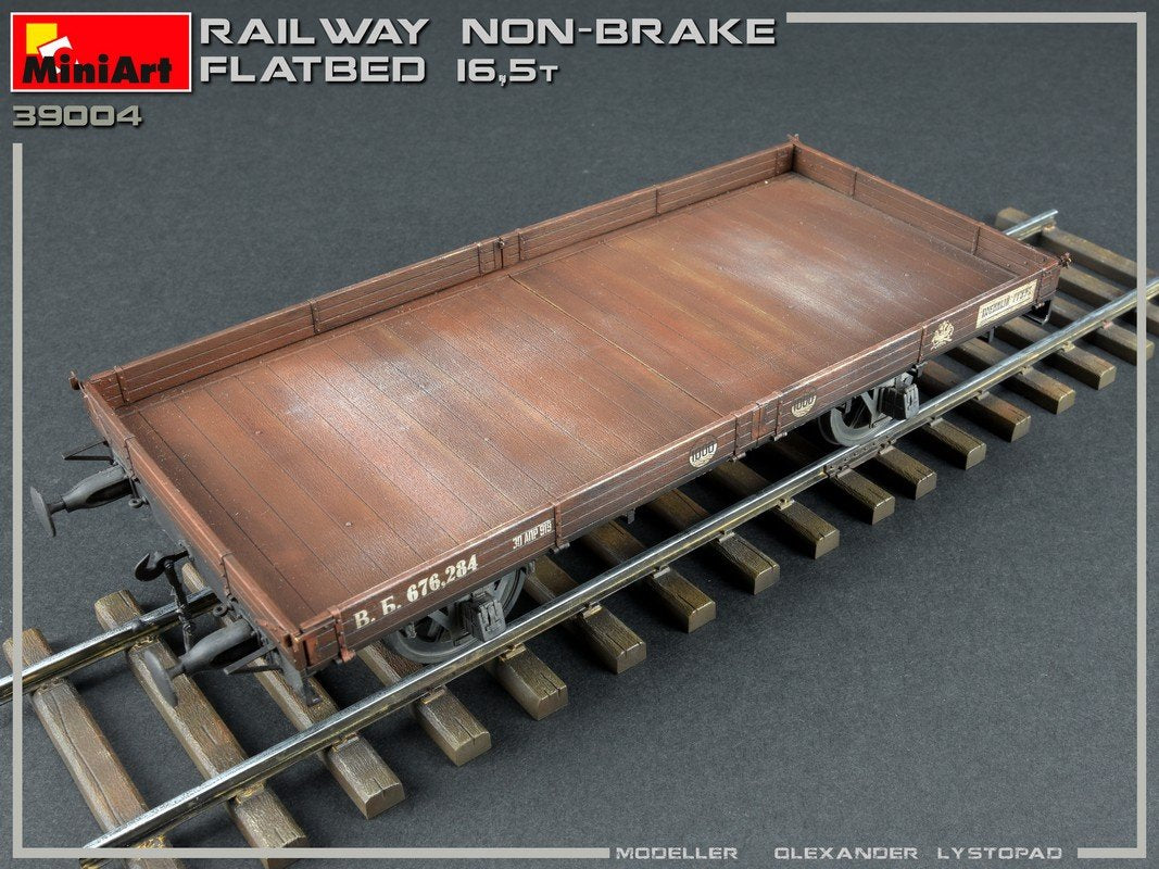 MiniArt 39004 RAILWAY NON-BRAKE FLATBED 16,5 t 1/35 – Bild 4
