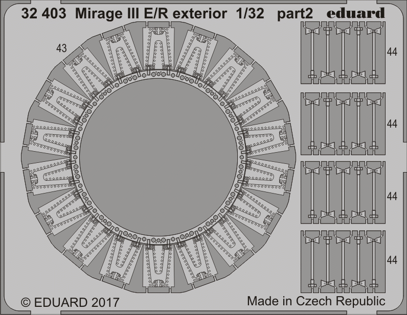 Eduard 32403 Mirage III E/ R exterior ITALERI 1/32 – Bild 2