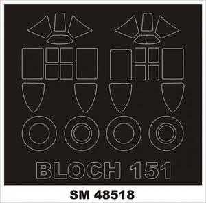 Montex SM48518 BLOCH 151 DORA WINGS 1/48